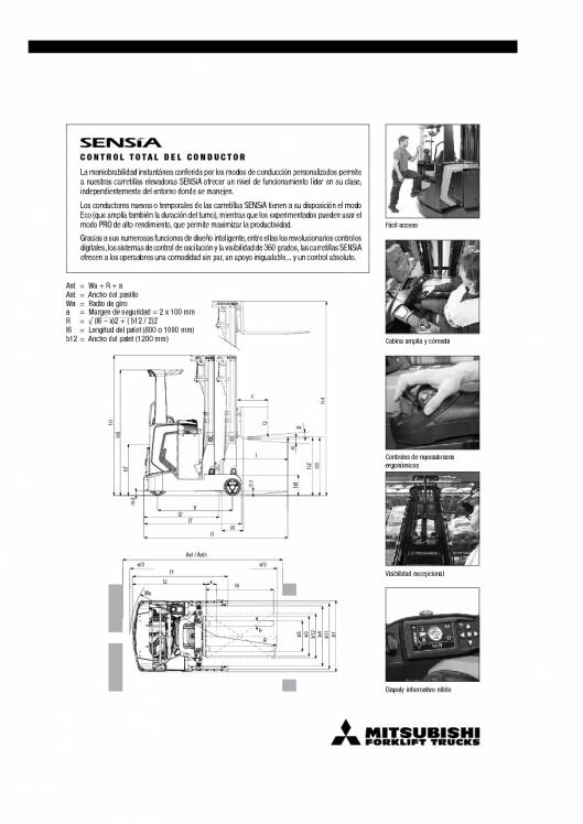 Catálogo de carretillas retráctiles MITSUBISHI 4