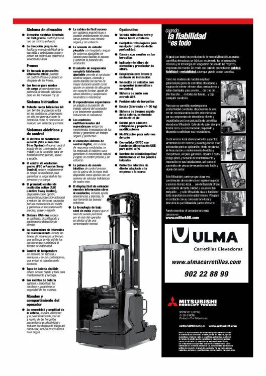 Catálogo de carretillas retráctiles MITSUBISHI 6