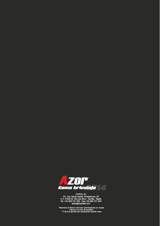 Catálogo general de AZOR TOOLS 2014 16