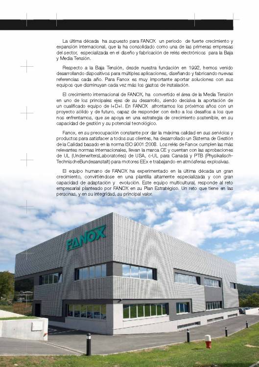 Catalogo general de baja tensión de FANOX 2