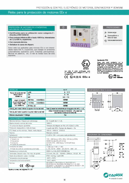 Catalogo general de baja tensión de FANOX 13