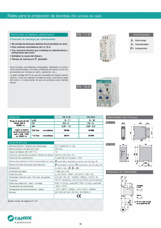 Catalogo general de baja tensión de FANOX 14