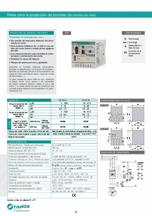 Catalogo general de baja tensión de FANOX 16