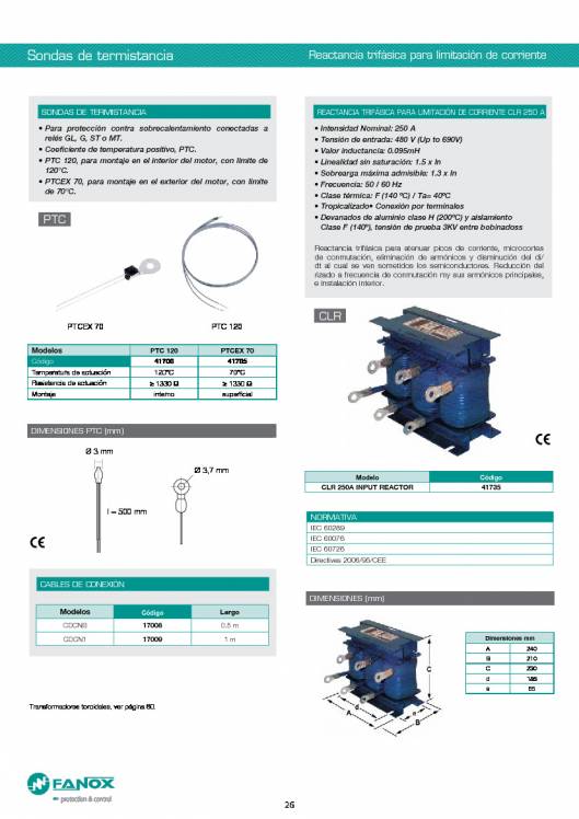 Catalogo general de baja tensión de FANOX 26