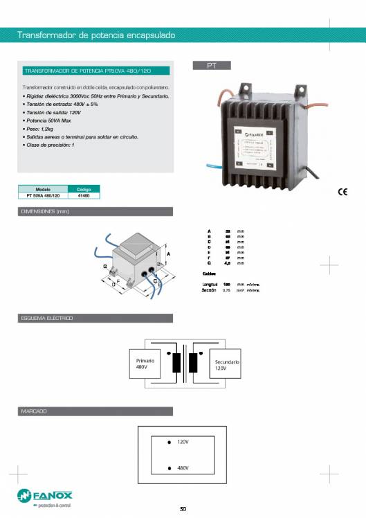 Catalogo general de baja tensión de FANOX 30
