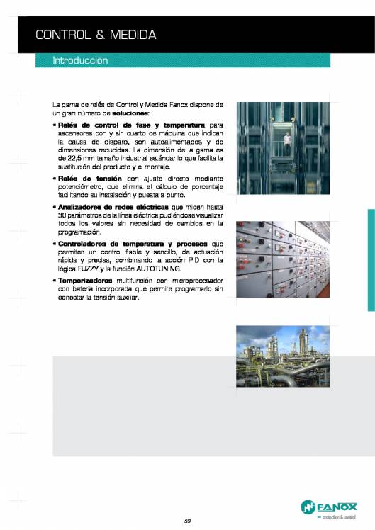 Catalogo general de baja tensión de FANOX 39