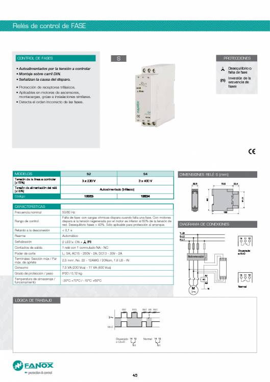 Catalogo general de baja tensión de FANOX 40