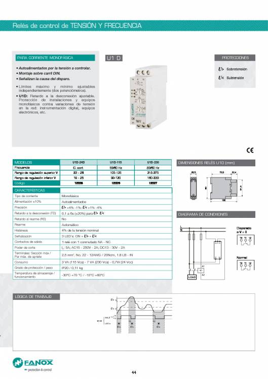 Catalogo general de baja tensión de FANOX 44