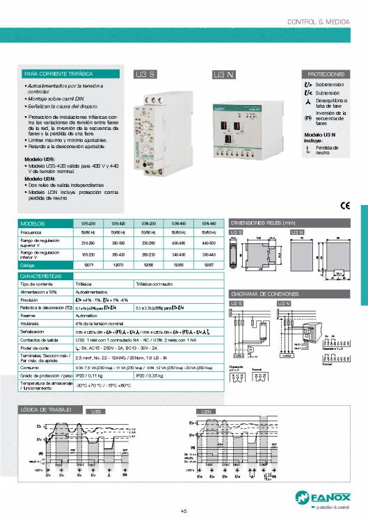 Catalogo general de baja tensión de FANOX 45