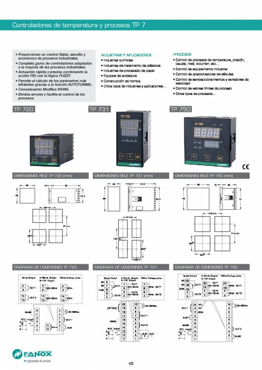 Catalogo general de baja tensión de FANOX 50