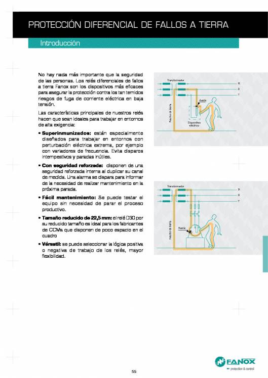Catalogo general de baja tensión de FANOX 55