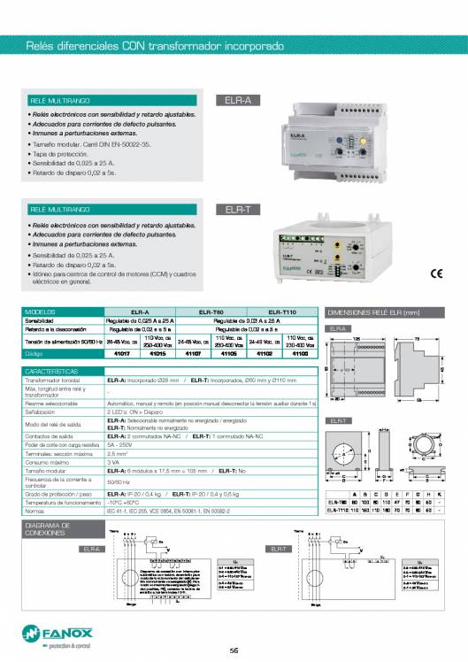Catalogo general de baja tensión de FANOX 56