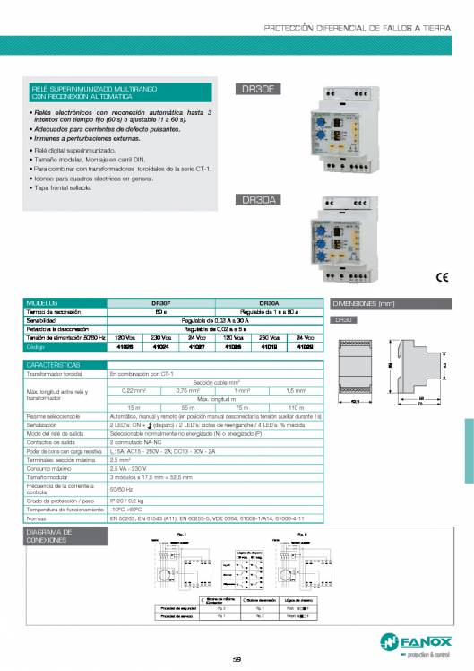 Catalogo general de baja tensión de FANOX 59