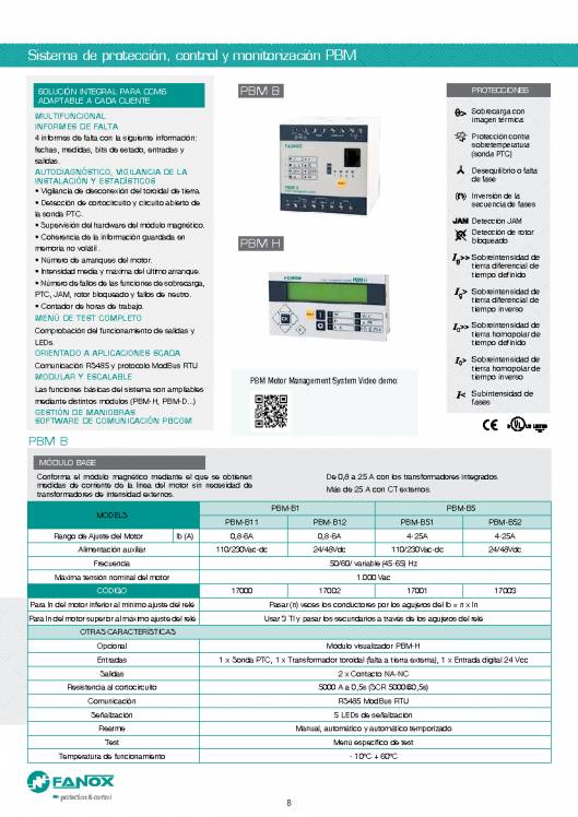 Catalogo general de baja tensión de FANOX 8