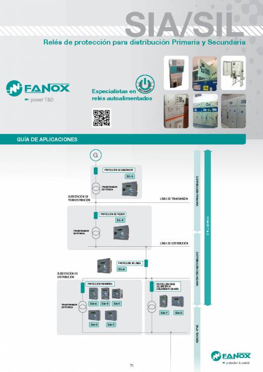 Catalogo general de baja tensión de FANOX 71