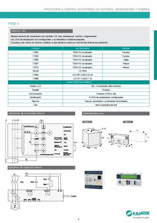 Catalogo general de baja tensión de FANOX 9