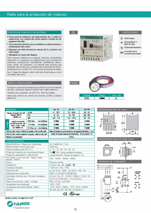 Catalogo general de baja tensión de FANOX 10