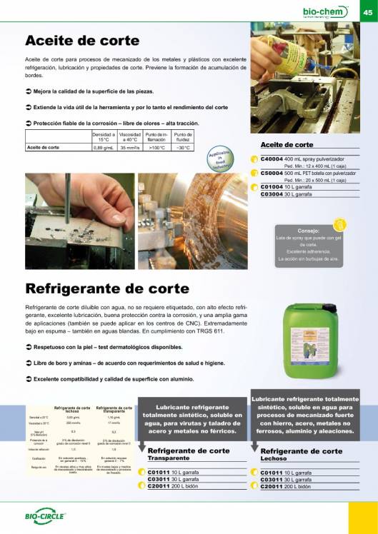 Catálogo general Bio-Circle 45