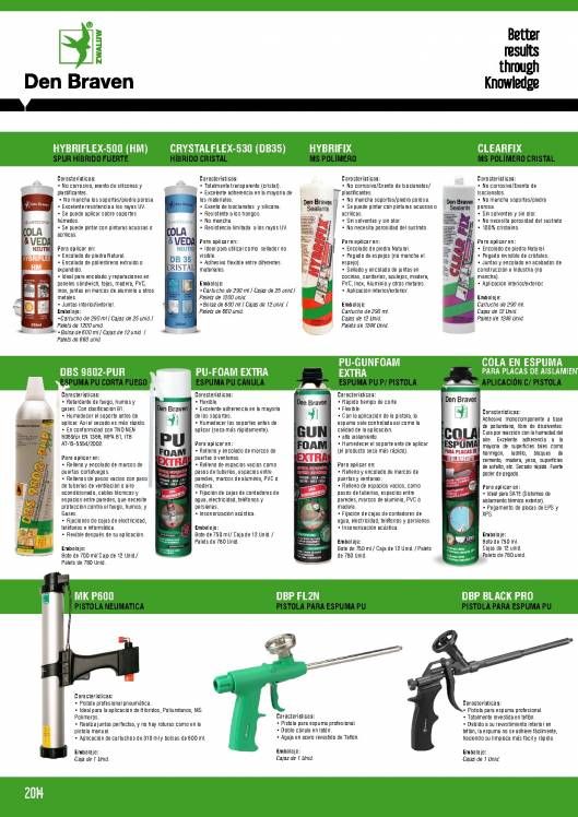 Catálogo general DEN BRAVEN SEALANTS ESPAÑA 4