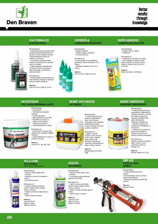 Catálogo general DEN BRAVEN SEALANTS ESPAÑA 5