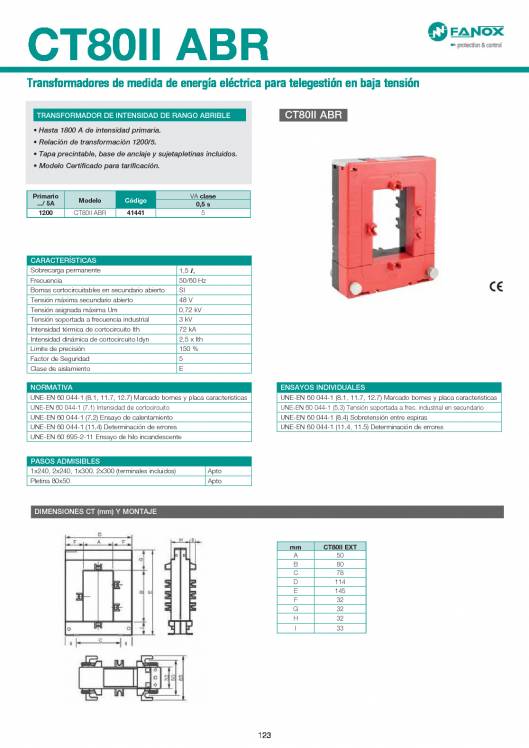 Catálogo General FANOX 123