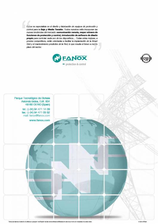 Catálogo General FANOX 140
