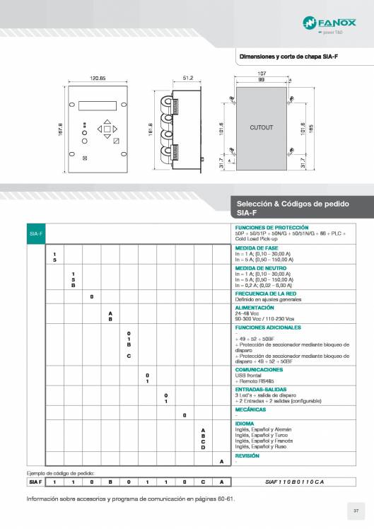 Catálogo General FANOX 37