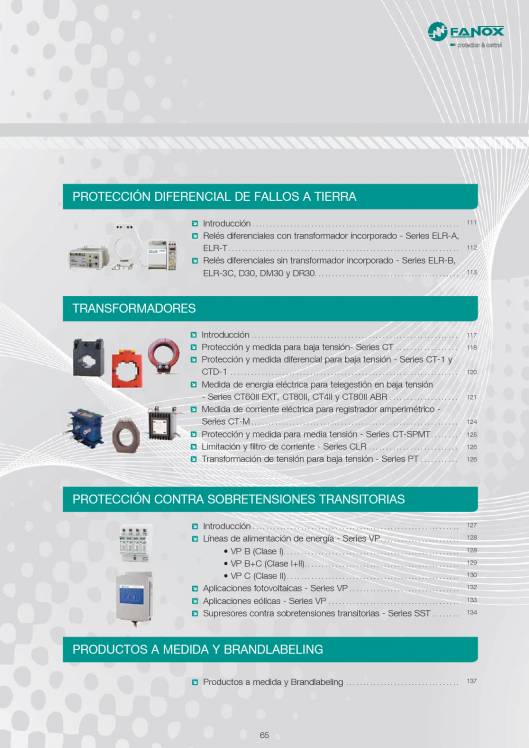 Catálogo General FANOX 65