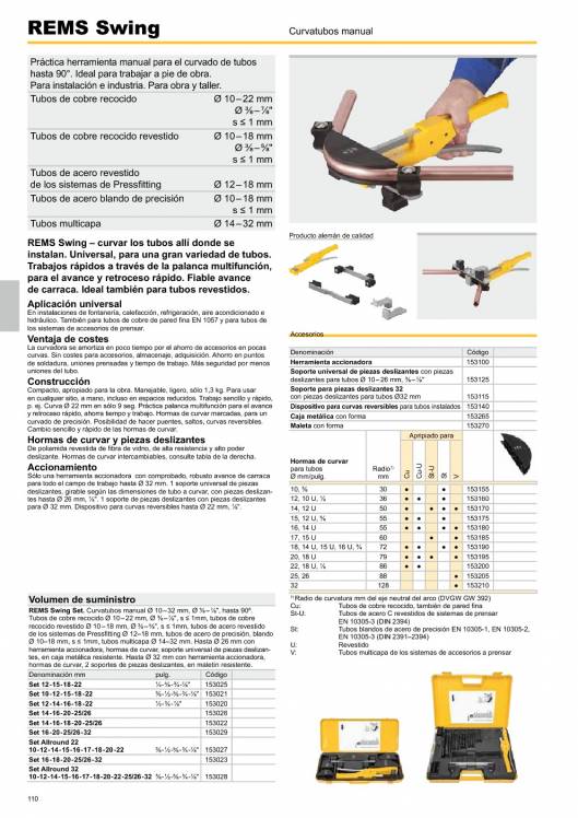 Catálogo general REMS 2015 110 Catálogo general REMS 2015 110