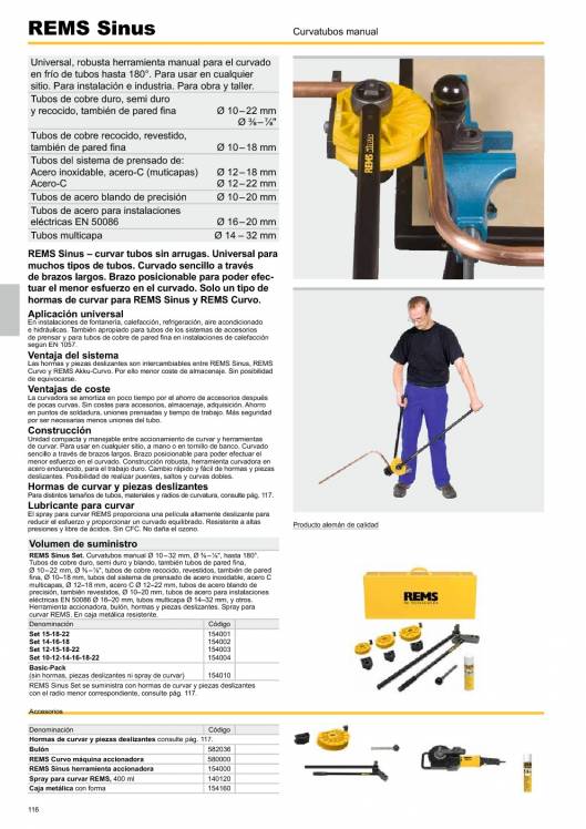 Catálogo general REMS 2015 116 Catálogo general REMS 2015 116