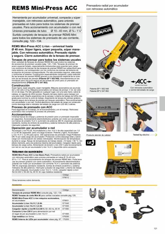 Catálogo general REMS 2015 121 Catálogo general REMS 2015 121