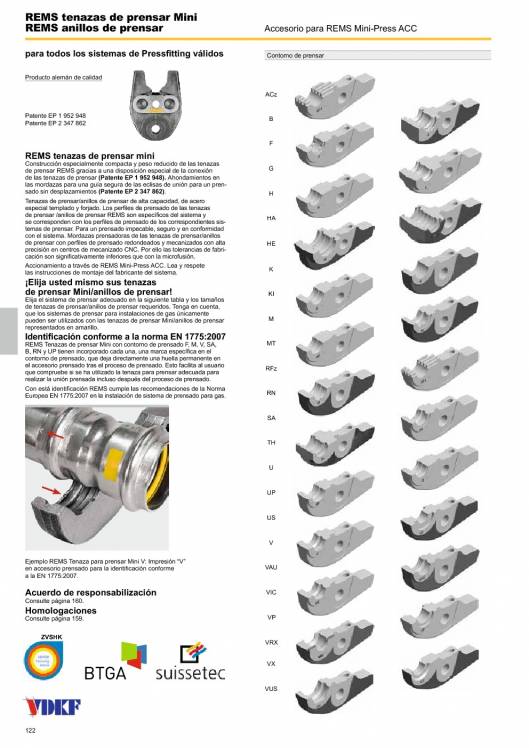 Catálogo general REMS 2015 122 Catálogo general REMS 2015 122