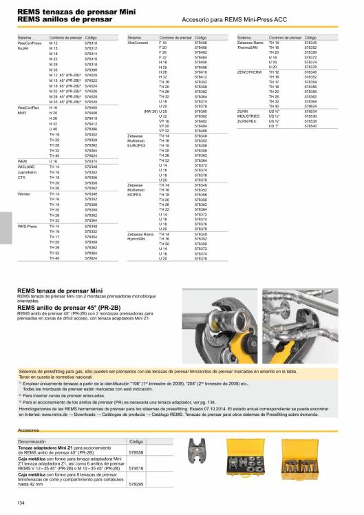 Catálogo general REMS 2015 134 Catálogo general REMS 2015 134