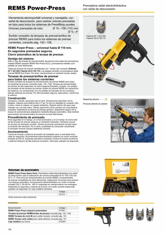 Catálogo general REMS 2015 138 Catálogo general REMS 2015 138