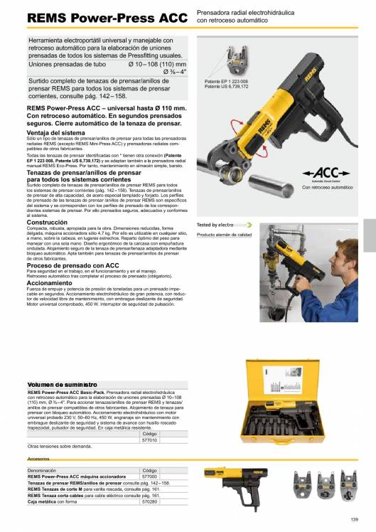 Catálogo general REMS 2015 139 Catálogo general REMS 2015 139