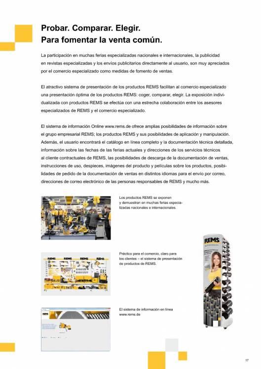 Catálogo general REMS 2015 17 Catálogo general REMS 2015 17