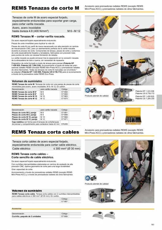 Catálogo general REMS 2015 161 Catálogo general REMS 2015 161