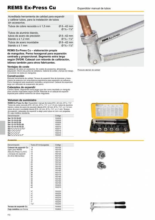 Catálogo general REMS 2015 172 Catálogo general REMS 2015 172