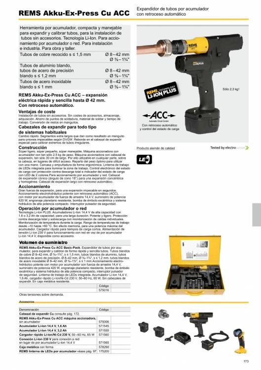 Catálogo general REMS 2015 173 Catálogo general REMS 2015 173