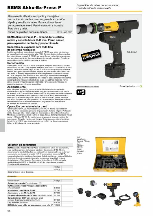 Catálogo general REMS 2015 176 Catálogo general REMS 2015 176