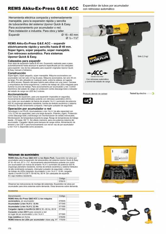 Catálogo general REMS 2015 178 Catálogo general REMS 2015 178