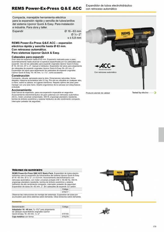 Catálogo general REMS 2015 179 Catálogo general REMS 2015 179