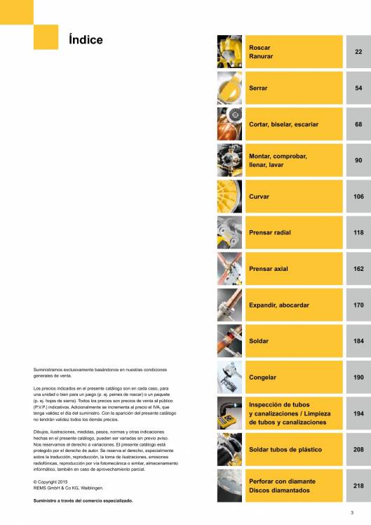 Catálogo general REMS 2015 3 Catálogo general REMS 2015 3