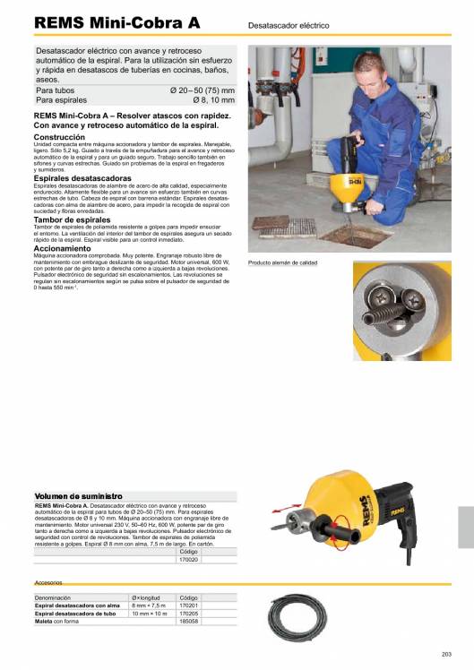 Catálogo general REMS 2015 203 Catálogo general REMS 2015 203