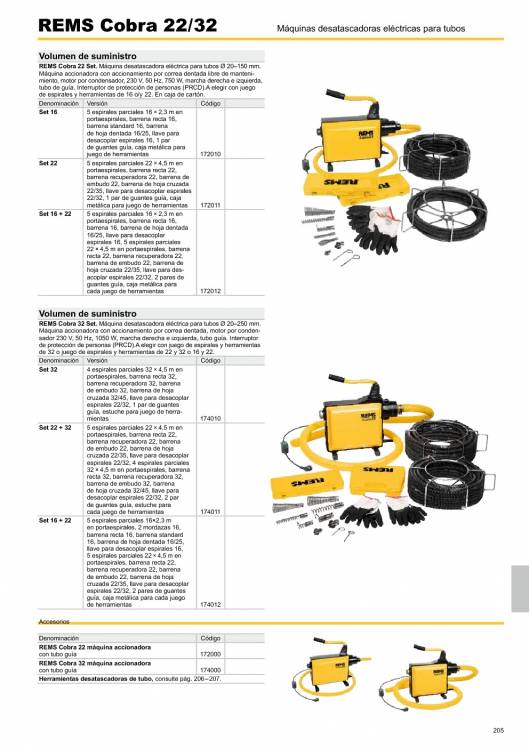 Catálogo general REMS 2015 205 Catálogo general REMS 2015 205