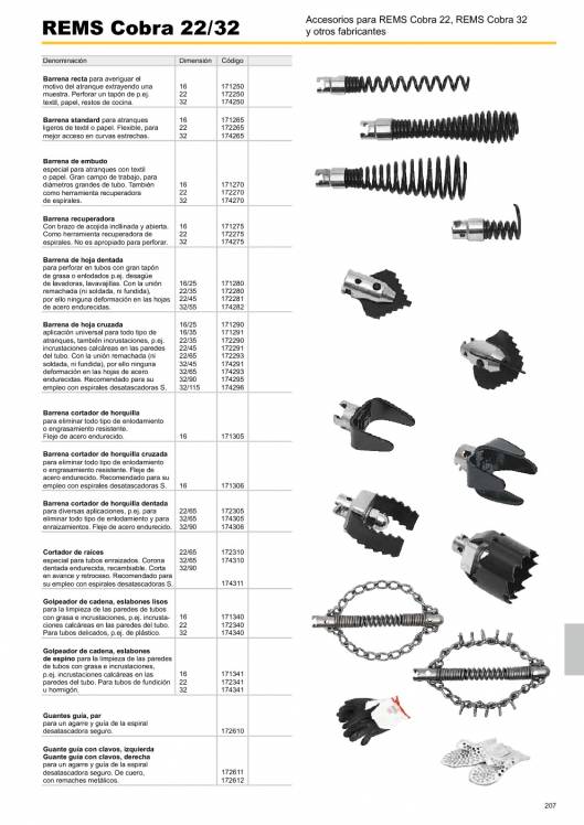 Catálogo general REMS 2015 207 Catálogo general REMS 2015 207