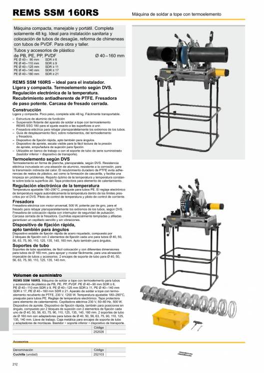 Catálogo general REMS 2015 212 Catálogo general REMS 2015 212