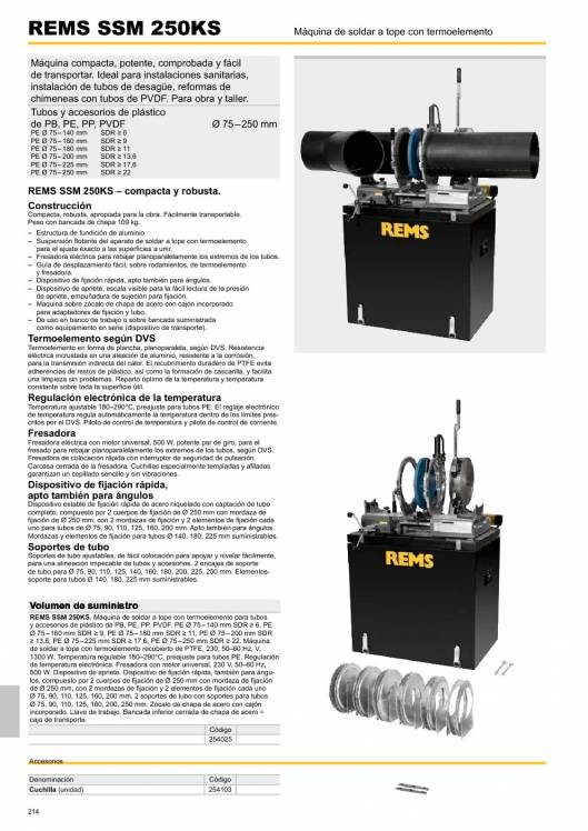 Catálogo general REMS 2015 214 Catálogo general REMS 2015 214
