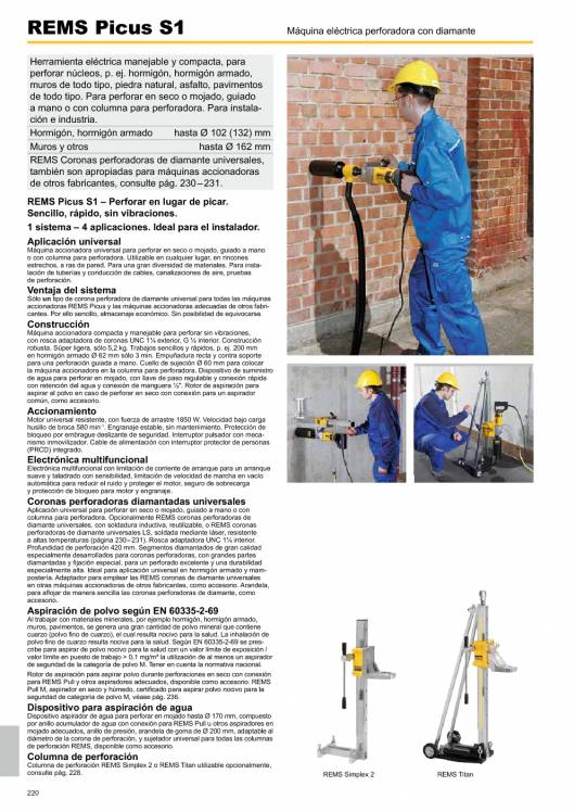 Catálogo general REMS 2015 220 Catálogo general REMS 2015 220