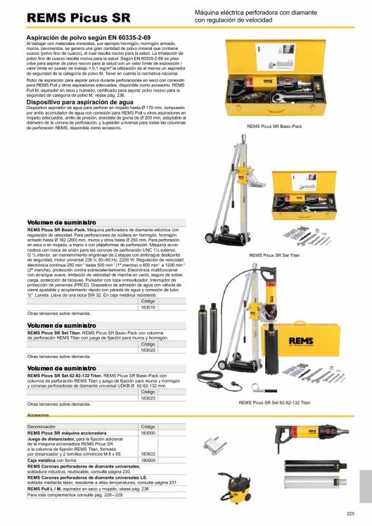 Catálogo general REMS 2015 225 Catálogo general REMS 2015 225